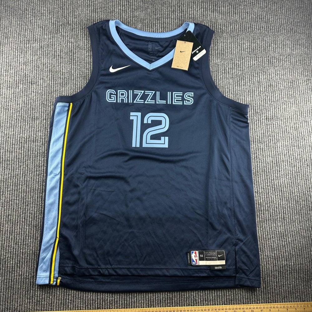 Nike Ja Morant Memphis Grizzlies Icon Mens Swingman Jersey Navy XXL DN2010-419